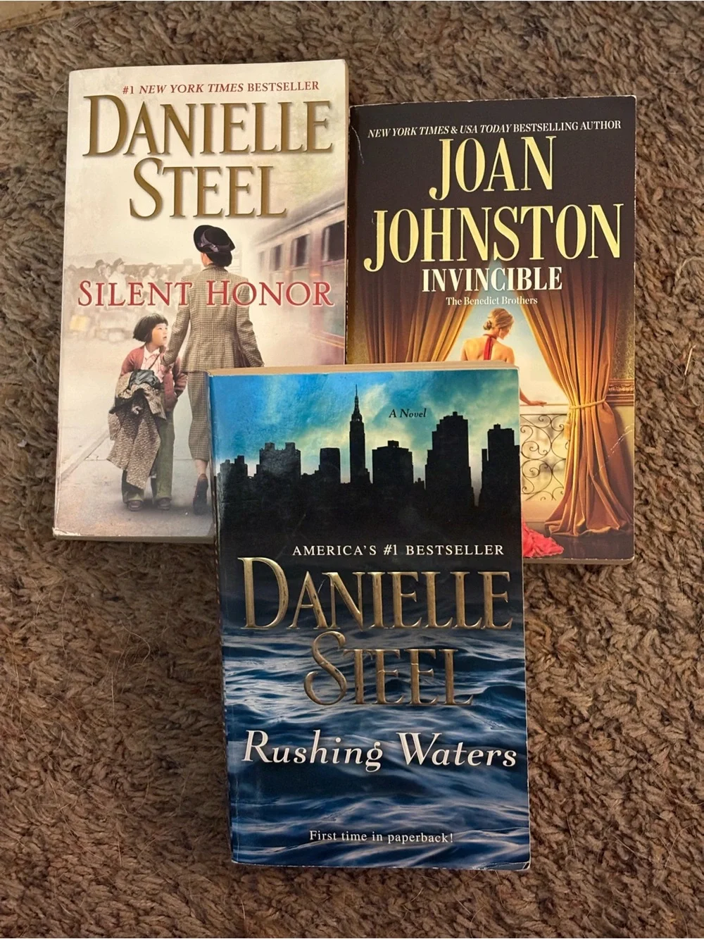 Three Paperback Novels - Danielle Steel & Joan Johnston. GUC.
